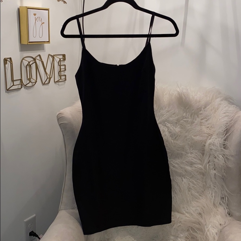 Misguided Stretch Satin Bodycon Mini Dress